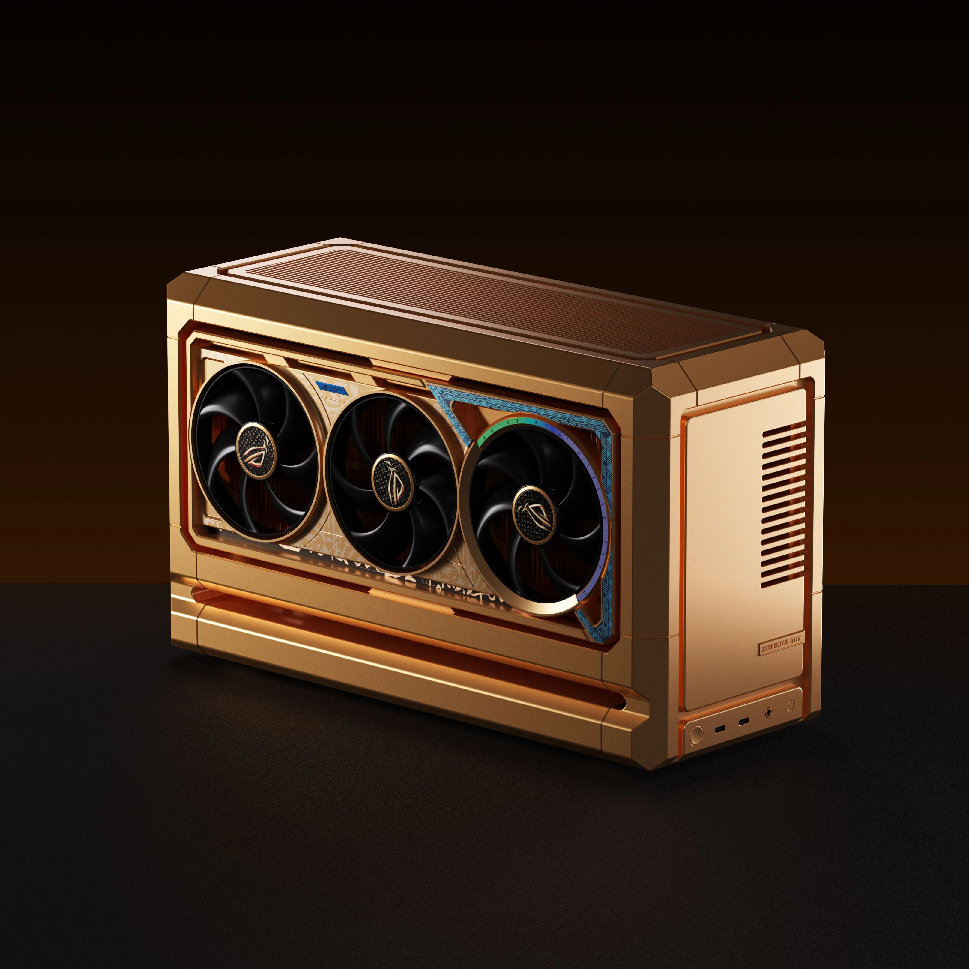 XIKII FF07 Gold Case for ROG Night Owl Graphics Cards | XIKII SUPPLY